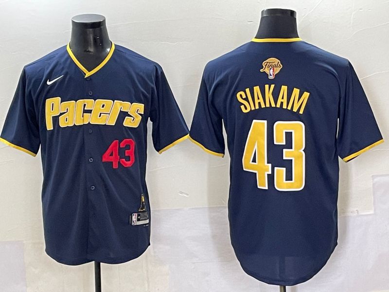 Men 2025 Indiana Pacers #43 Siakam Blue Nike Joint Name NBA Jersey style 27->indiana pacers->NBA Jersey